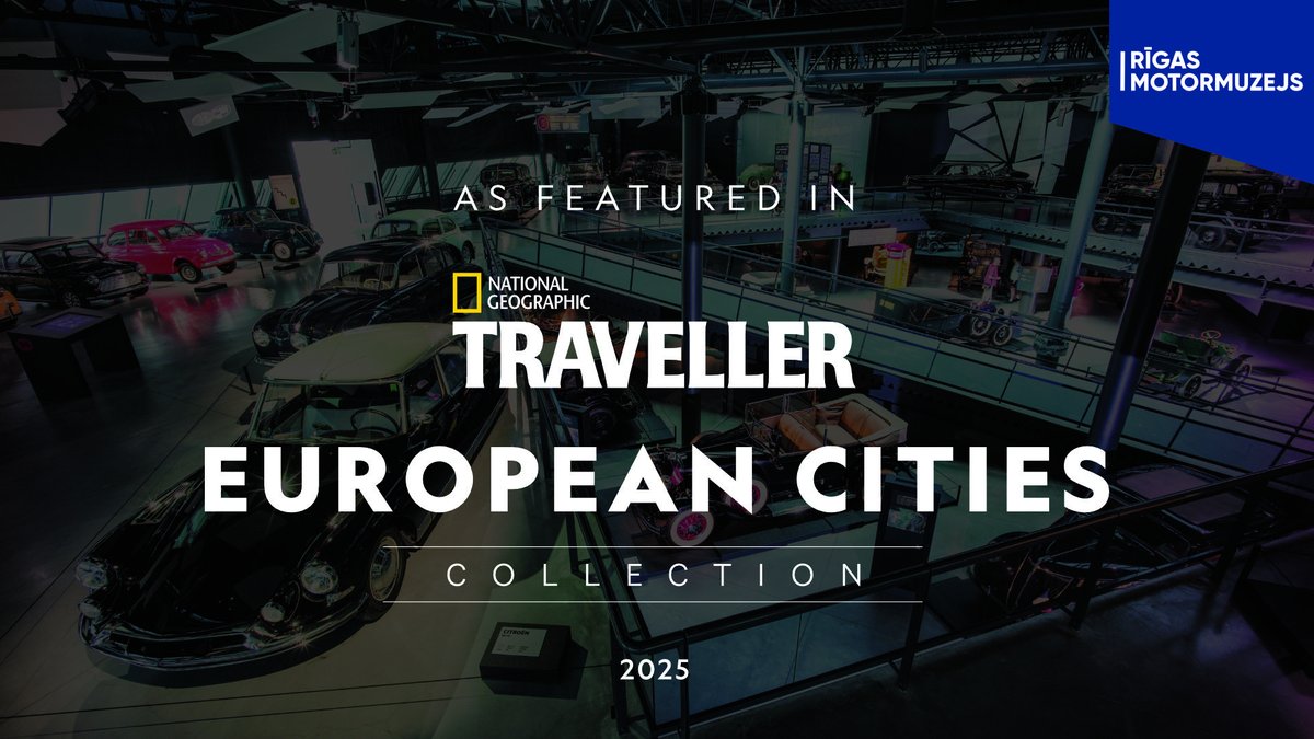 Muzeju biedrība (@muzeji_lv) on Twitter photo 🎊👏🏻Rīgas Motormuzejs (<a href="/Motormuzejs/">Rīgas Motormuzejs</a>) iekļauts prestižajā National Geographic Traveller: European Cities Collection 2025! Sveicam un lepojamies! 🎊👏🏻Rīgas Motormuzejs (<a href="/Motormuzejs/">Rīgas Motormuzejs</a>) iekļauts prestižajā National Geographic Traveller: European Cities Collection 2025! Sveicam un lepojamies!