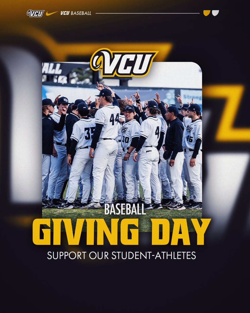 VCU Baseball (@vcubaseball) on Twitter photo Good morning Rams baseball fans๐โพ๏ธ
Giving Day is finally here!
๐ Support our baseball student-athletes here: 
tinyurl.com/263y9u4x
 #LetsGoVCU Good morning Rams baseball fans๐โพ๏ธ
Giving Day is finally here!
๐ Support our baseball student-athletes here: 
tinyurl.com/263y9u4x
 #LetsGoVCU