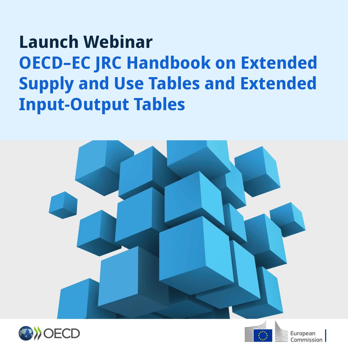 OECD_Stat's tweet image. 📢 Happening today: Join us from 16:00 to 17:00 CEST for the launch of the @OECD - @EU_Commission JRC Handbook on Extended Supply and Use Tables & Extended Input–Output Tables!
Register below👇
oe.cd/5-k
#OECDStats @EU_ScienceHub