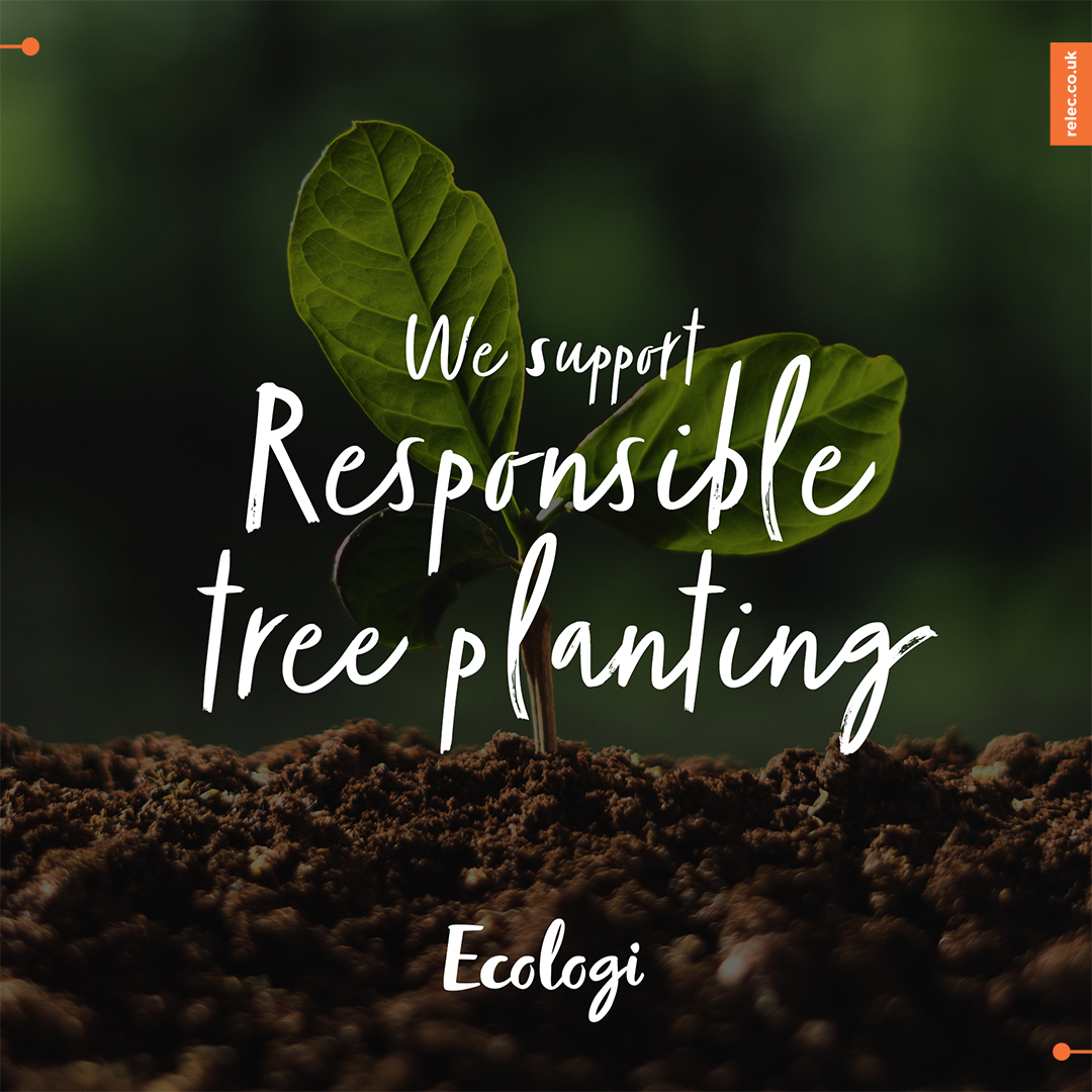 It’s Earth Day – and at Relec, we’re proud to be doing our bit for the planet, not just today but all year round.

Through our partnership with Ecologi, we’ve planted 130 trees so far in 2025, helping to support global reforestation and offset our carbon footprint.