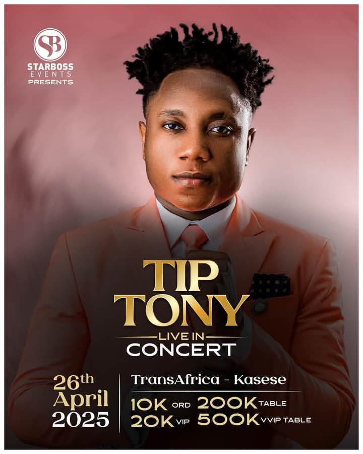 YBDpromotion's tweet photo. Experience the Rhythm at #TipTonyLiveInConcert!Join us on Saturday, April 26, 2025, at TransAfrica-Kasese.
Be part of a night filled with vibrant music and cultural celebration.
#YBDUpdates || #StarBossEvents https://t.co/FkYPZxHJiT