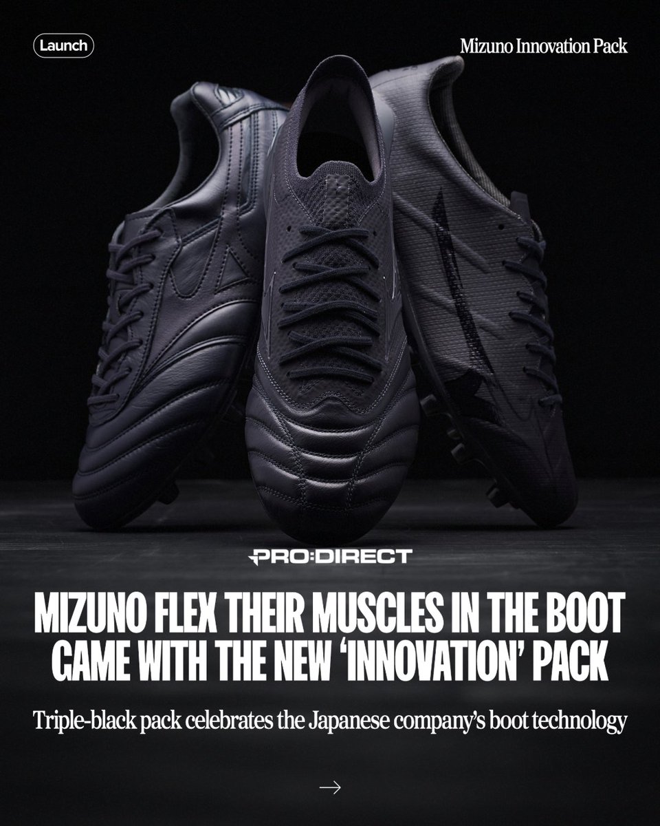 Shop Here: brnw.ch/MizunoInnovati…

WOW 🤩 Mizuno show off their sensational boot technology with the new Innovation pack - switching the soleplate on the Alpha and Morelia models 👀 Shop your pair online NOW in our US store and very soon in our UK store 📲
