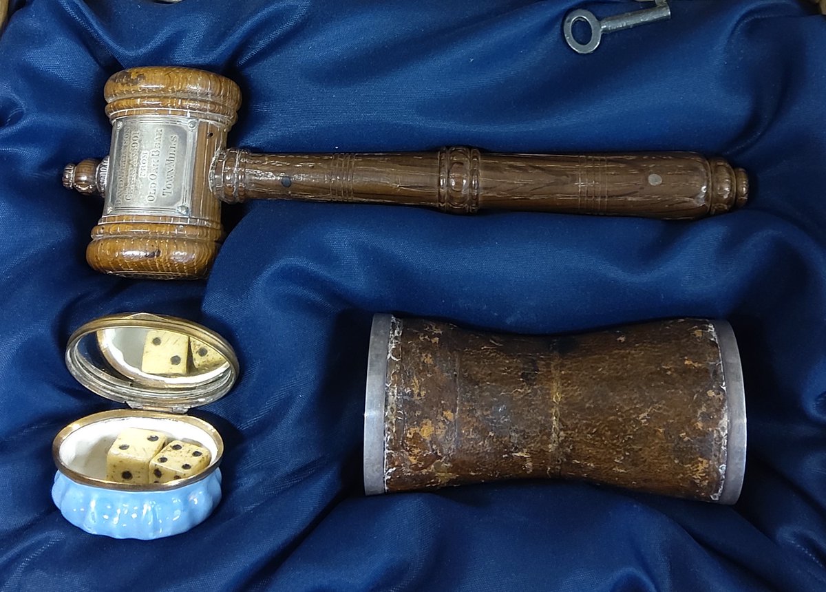 Catch the Dicing for the Maid’s Money display at #GuildfordMuseum before the objects are removed for this annual ceremony at the Guildhall.

Today Guildford Poyle Charities administers this 300-year-old tradition.

👉 Until Thu 1 May
👉 12pm to 4.30pm (last entry 4pm)