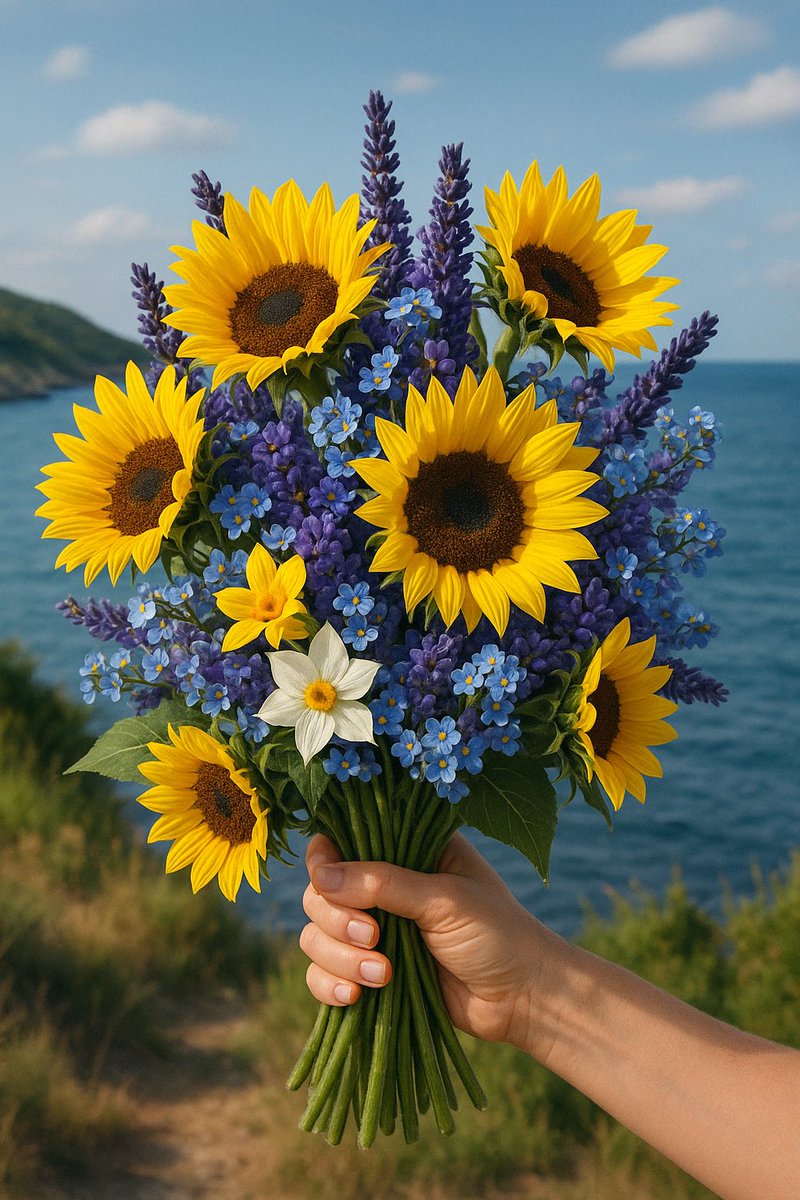 Ayçiçeği, Lavanta, Unutmabeni ve Nergis💛