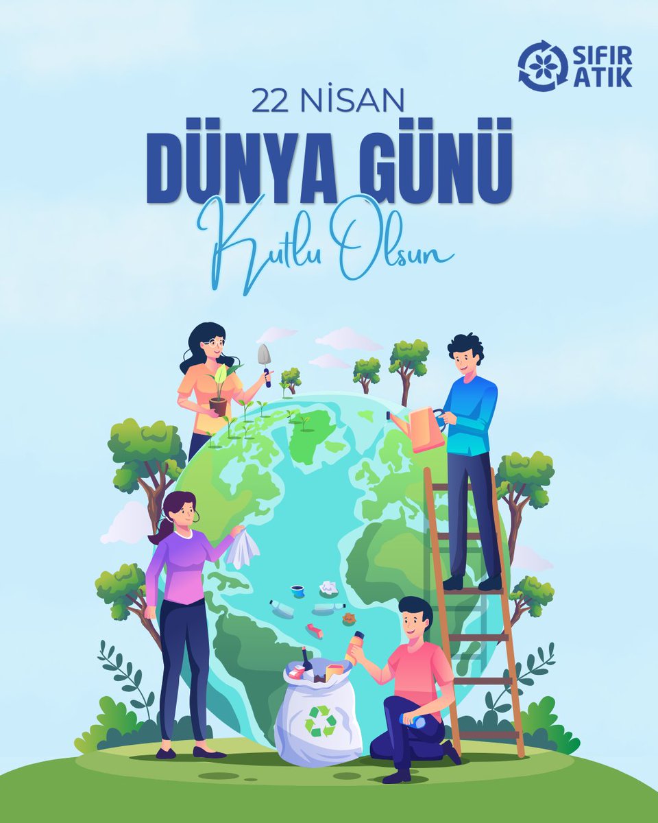 🌍 Bugün 22 Nisan #DünyaGünü!
Gezegenimizi korumak için küçük adımlar büyük fark yaratır. ♻️🌱
💚 #SıfırAtık hareketiyle:
✅ Atıkları azalt
✅ Doğayı koru
✅ Geleceğe sahip çık

Doğa için sen de harekete geç! #EarthDay #22Nisan #Sürdürülebilirlik