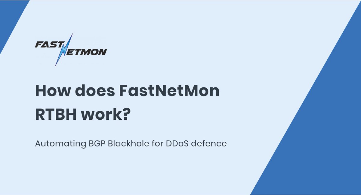 FastNetMon's tweet photo. DDoS attacks happen fast. Waiting for a network engineer to identify the problem and manually apply a blackhole route isn’t realistic anymore. That’s where FastNetMon can help: https://t.co/j7VbQheZUx
#DDoS #NetworkSecurity #BGP #Automation #FastNetMon #RTBH #BGPBlackhole https://t.co/hckJmUxbBf