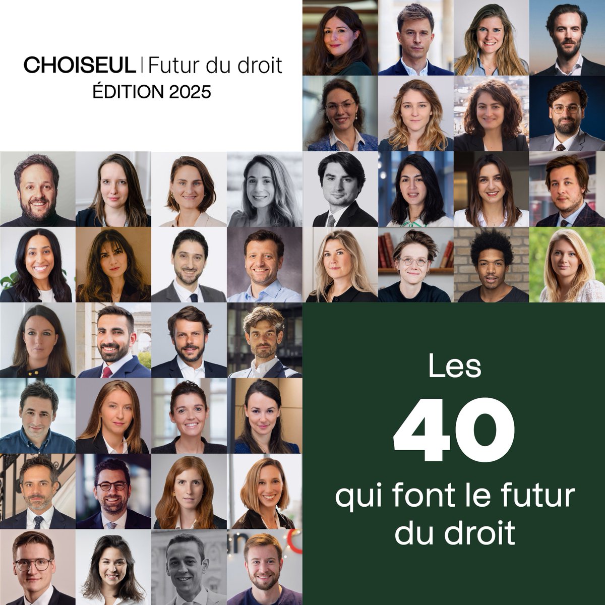 Institut Choiseul (@instchoiseul) on Twitter photo Révélation de notre 1er Top 40 Futur du Droit ! 📢
40 talents de -40 ans qui réinventent le #droit face aux grands défis (#IA, #LegalTech, climat, données…) 💡
🔗👉 Découvrez le palmarès sur <a href="/Villagejustice/">Village justice</a> : bit.ly/3Gj7I65
#ChoiseulFuturduDroit Révélation de notre 1er Top 40 Futur du Droit ! 📢
40 talents de -40 ans qui réinventent le #droit face aux grands défis (#IA, #LegalTech, climat, données…) 💡
🔗👉 Découvrez le palmarès sur <a href="/Villagejustice/">Village justice</a> : bit.ly/3Gj7I65
#ChoiseulFuturduDroit