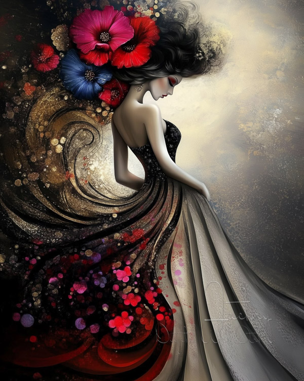 DWA_Factory's tweet photo. ❤️ Lady in Blooming Elegance | Digital Wall Art
Stylish woman in a flowing gown with a giant rose bouquet as her hat, elegant and surreal.

#FloralFashionArt #ElegantWallDecor #DigitalDivaArt #DigitalWallArtFactory #BuyDigitalArt #DownloadHighResArt https://t.co/XwDwPU4tYr