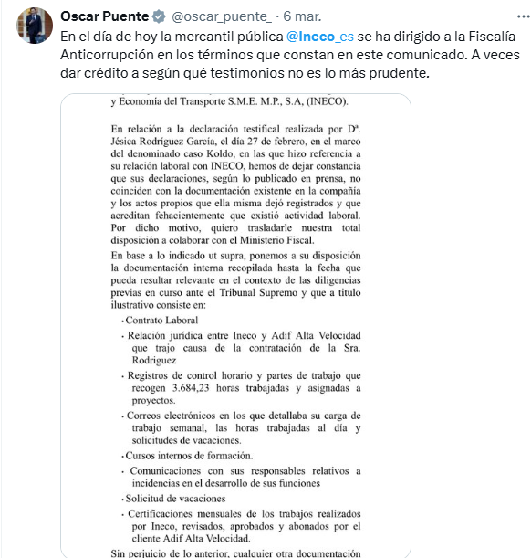 Joseba tenía que fichar por Jesica y completarle los partes de trabajo de la semana, simulando como si hubiera trabajado, pero no puede entrar en su usuario porque han caducado las claves.

Joseba escribe a Jessica un viernes y ésta, que según Ineco estaba trabajando muchísimo,