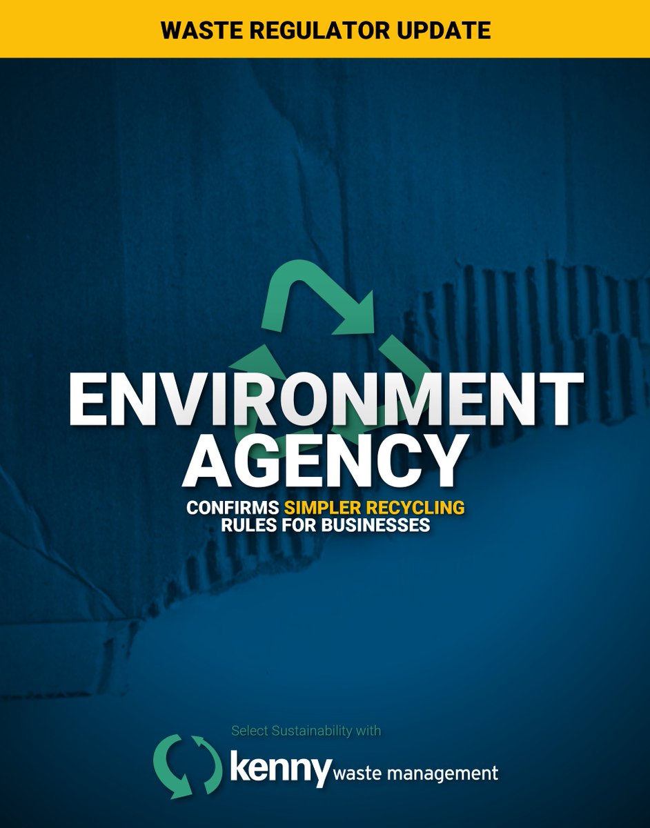 ♻️𝗘𝗡𝗩𝗜𝗥𝗢𝗡𝗠𝗘𝗡𝗧 𝗔𝗚𝗘𝗡𝗖𝗬 𝗢𝗡 𝗦𝗜𝗠𝗣𝗟𝗘𝗥 𝗥𝗘𝗖𝗬𝗖𝗟𝗜𝗡𝗚

If your business in England has 10 or more employees, these rules apply to you.

𝗥𝗲𝗮𝗱 𝘁𝗵𝗲 𝗼𝗳𝗳𝗶𝗰𝗶𝗮𝗹 𝗹𝗲𝘁𝘁𝗲𝗿 𝗼𝗻 𝗼𝘂𝗿 𝘄𝗲𝗯𝘀𝗶𝘁𝗲:
👉 kennywastemanagement.co.uk/simpler-recycl…