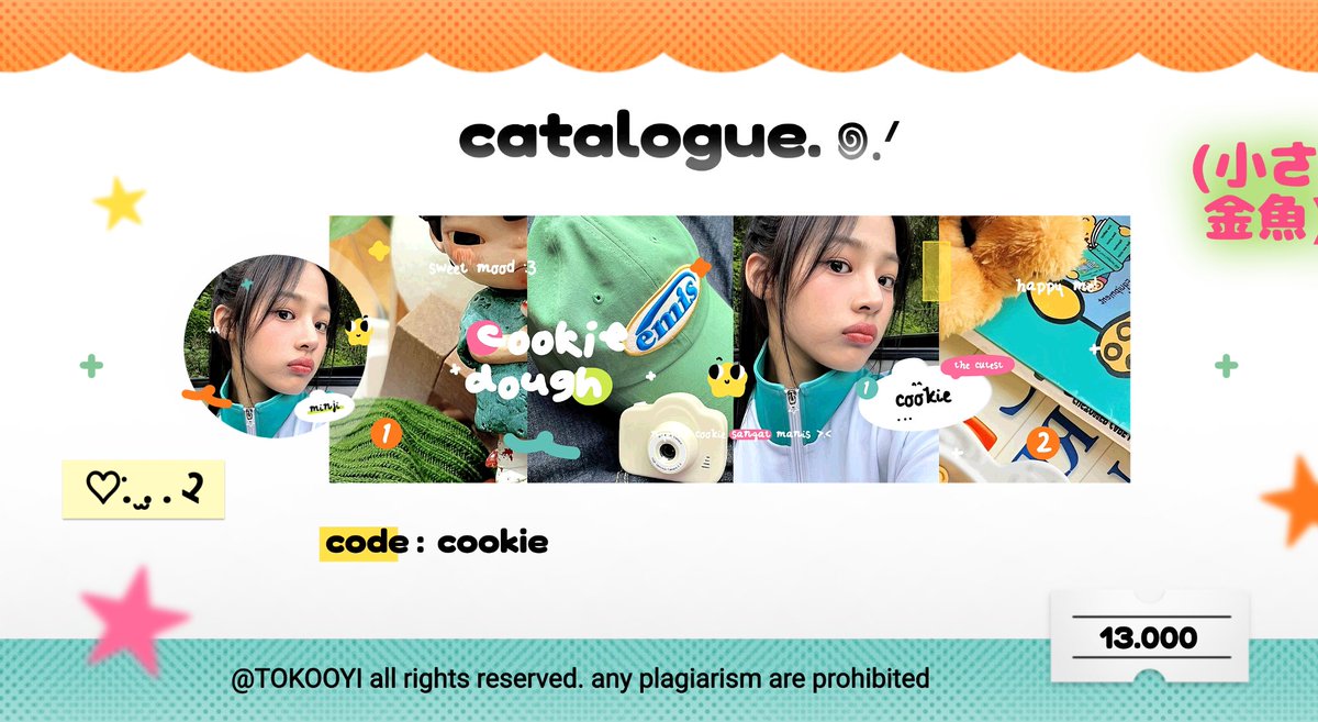 TOKOOYI's tweet photo. help repost? thank you 🍮 ^__=3 

halo 🖖🏻 oyi kembali membawa anak baru namanya "cookie" 🍪 tolong beri cinta yang banyak ke cookie yaa! 🫳🏻 semua layout model dibawah ufs — aku juga open titipan untuk katalog ini, bisa scroll kebawah untuk info lengkapnya 💬

#zonauang #zonaba https://t.co/7njRjMALNa