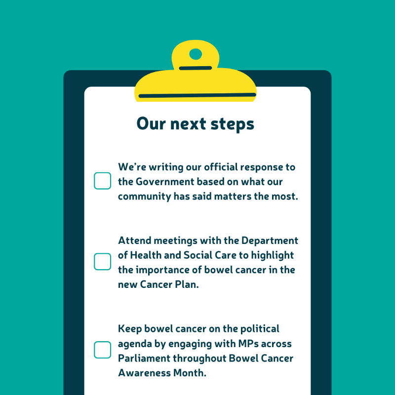 bowelcanceruk's tweet photo. Today as a part of our #PassItOn campaign we wanted to highlight what our policy team have done since the National Cancer Plan for England was announced. 

This is a golden opportunity and a moment to drive real change. We’ll be sharing our official response later this month.
