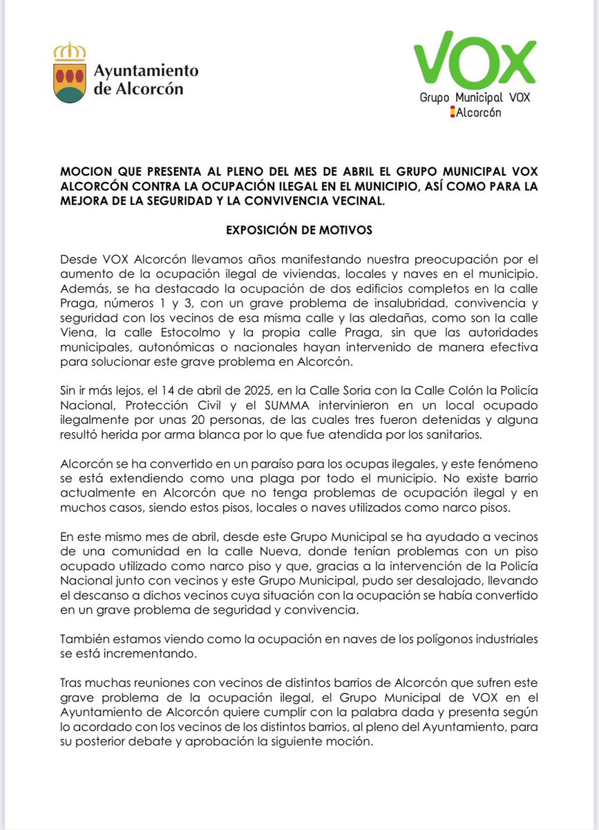 VOX Alcorcón tweet media