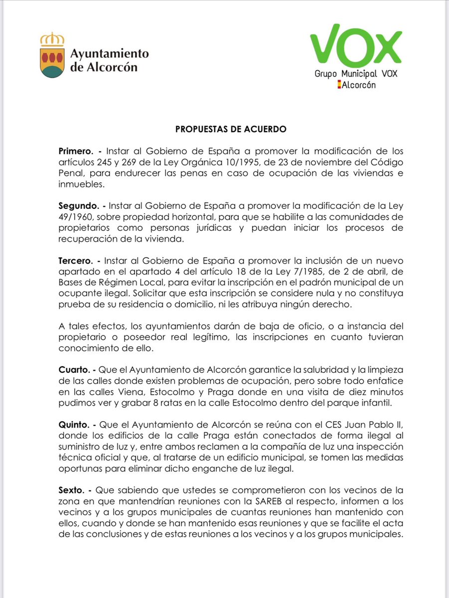 VOX Alcorcón tweet media