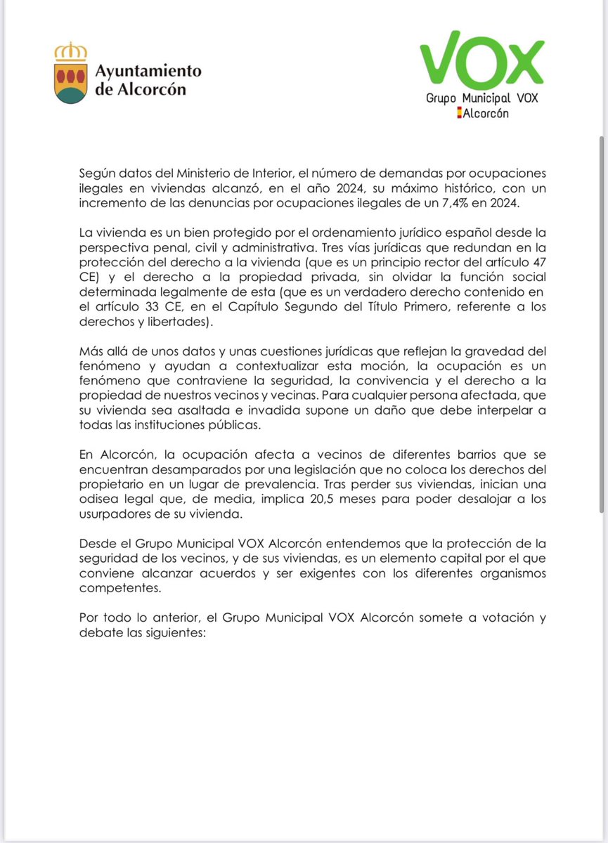 VOX Alcorcón tweet media