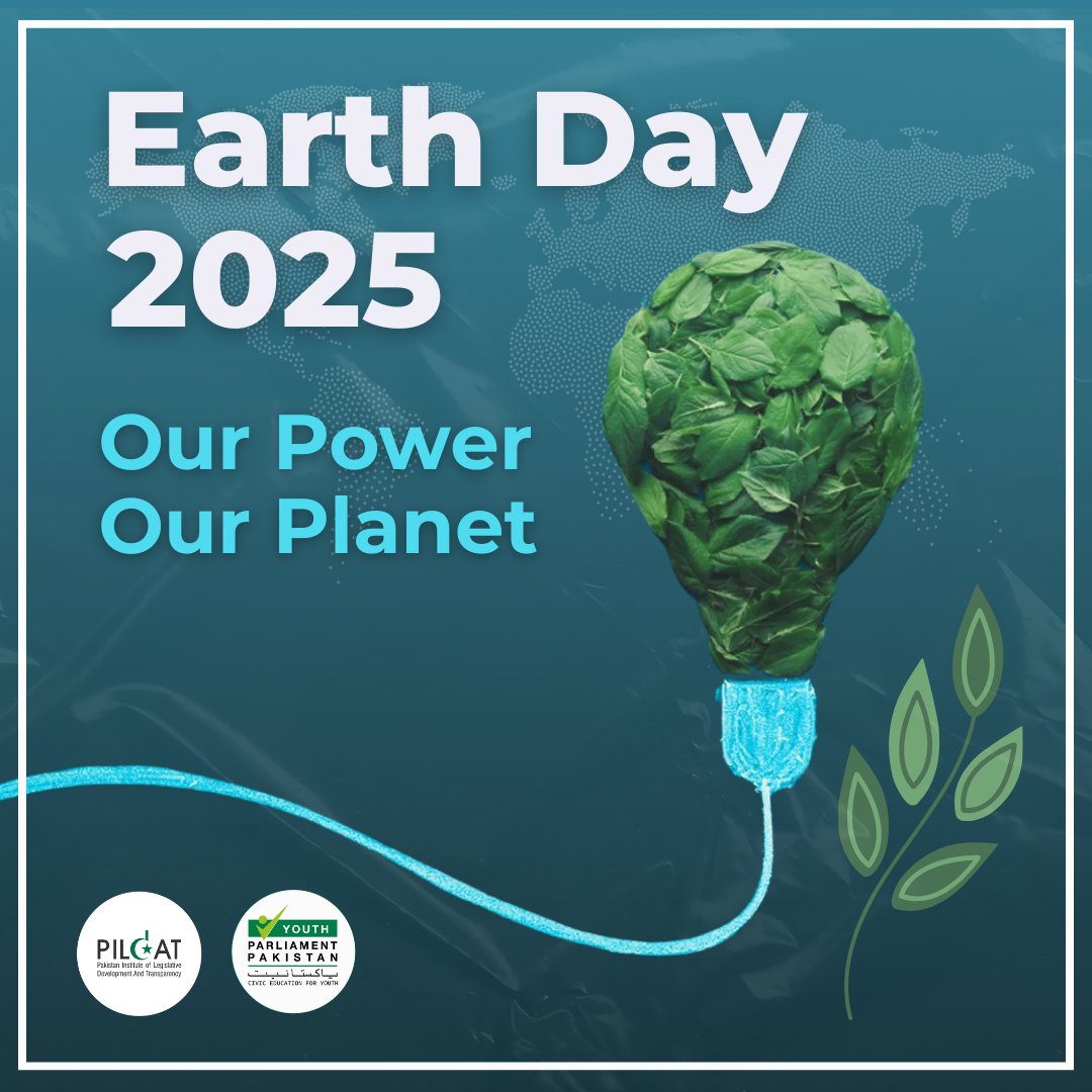 OUR POWER. OUR PLANET.
This Earth Day, we’re not playing it safe - we’re powering up. 
Young voices are rising, systems are shifting, and clean energy isn’t a luxury—it’s a right. PILDAT &amp; YPP stand with the next generation of changemakers calling for a cleaner, greener Pakistan