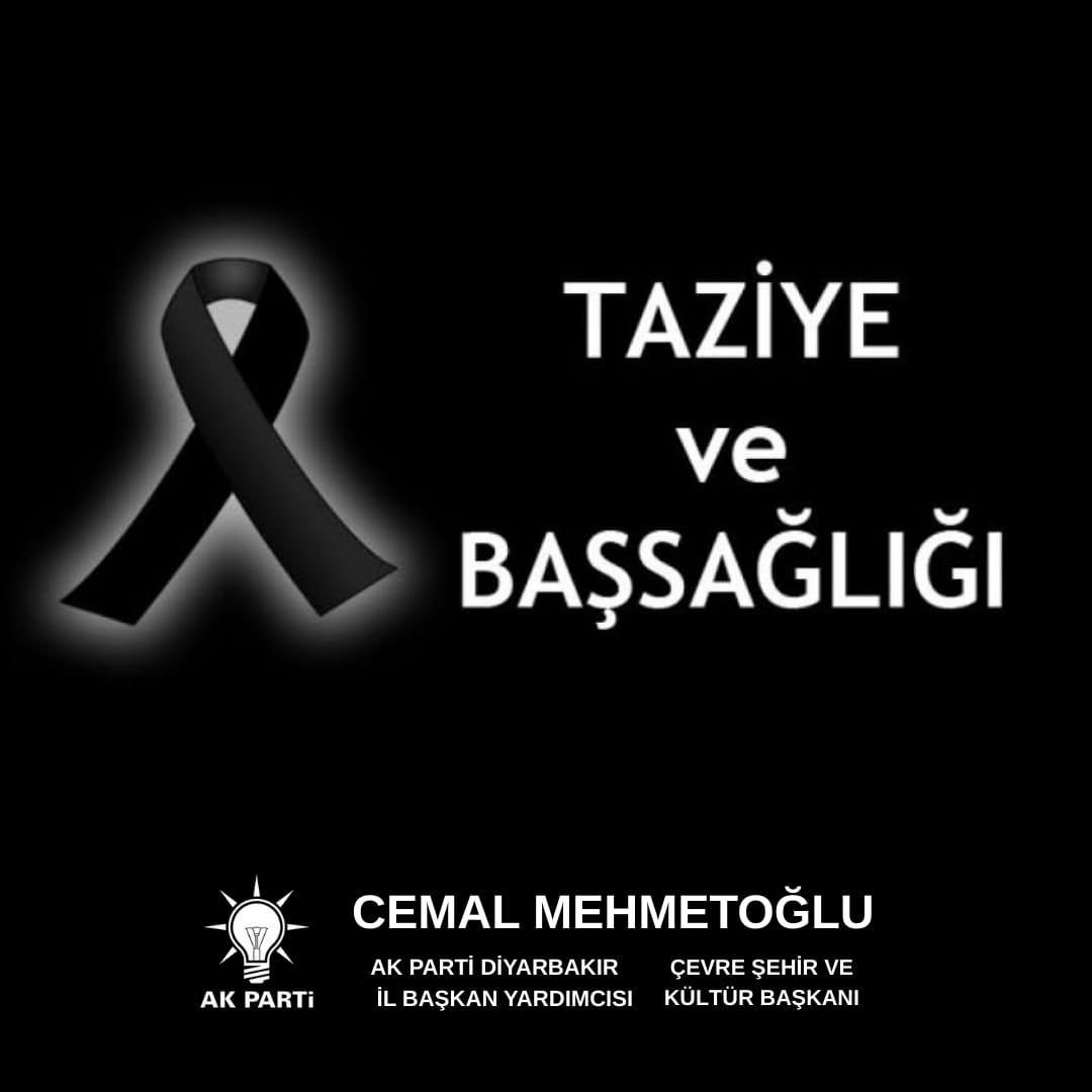 İnnâ lillâhi ve innâ ileyhi râciûn.

Önceki dönemlerde Sur İlçe Teşkilatımızda görev almış, duruşuyla, samimiyetiyle ve davasına olan bağlılığıyla gönüllerde yer edinmiş Enver Çiftçi’nin vefat haberini derin bir teessürle öğrenmiş bulunmaktayım

Rabbim rahmetiyle muamele eylesin,