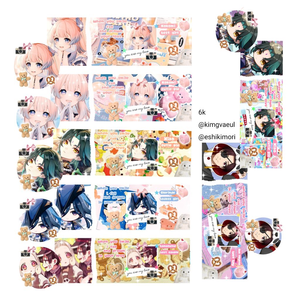 Help rt, thank you 🎀

Hai! Aku ada layout ready Hina, Shoko, Firefly, Bachira, Hanako, Kokomi, Xiao, Clorinde, Hananene, dan Suo 6k ea 🥰 mari jajank! ( ╹▽╹ )

#zonauang #zonaba #zonajajan