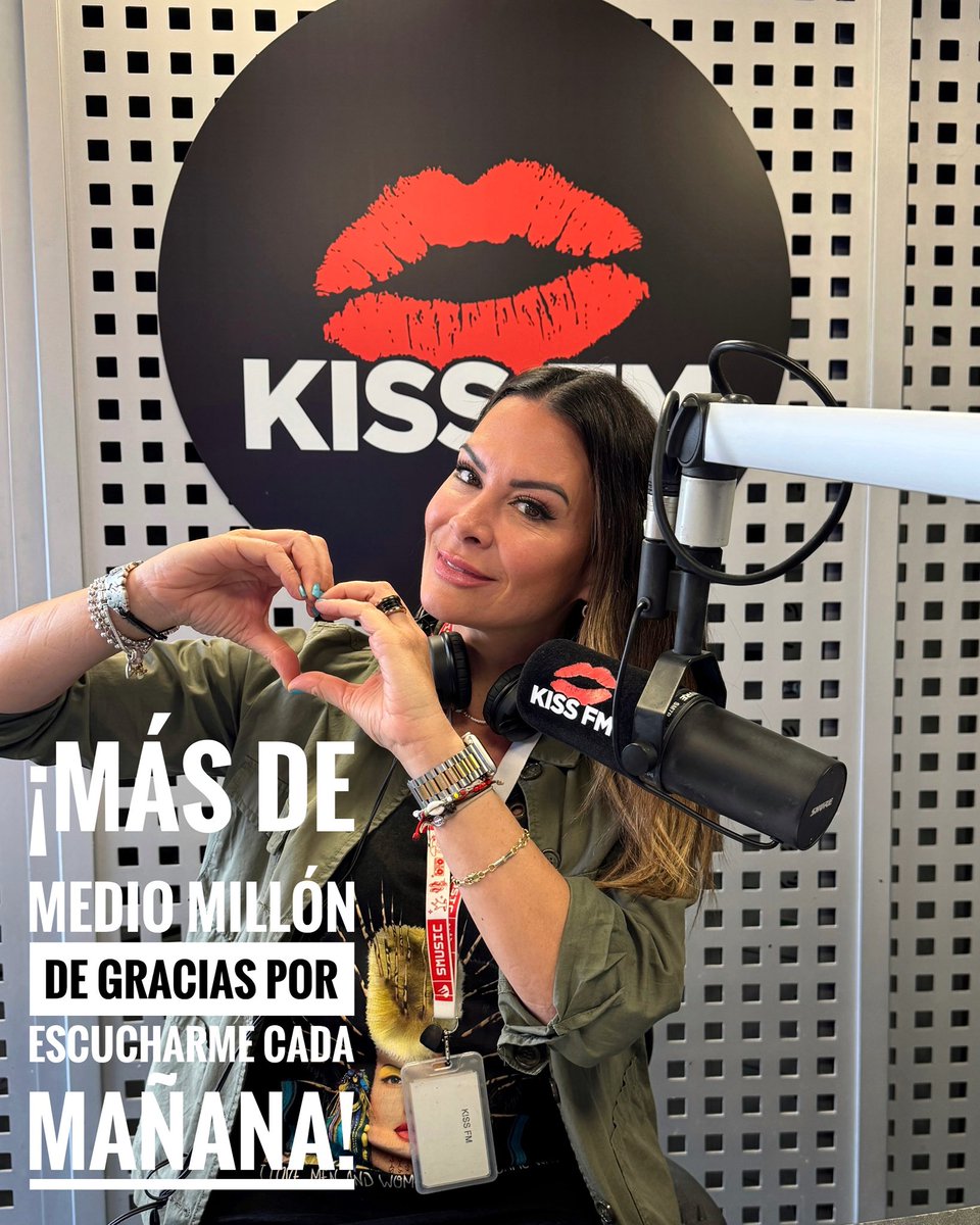 G R A C I A S ‼️‼️‼️‼️ Gracias a todos los #kisseros que me acompañan cada mañana entre las 11 y las tres de la tarde (más de medio millón, de vértigo…) y a los más del millón de oyentes que eligen <a href="/KISSFM_es/">KISS FM</a> como su emisora favorita.

¡Vosotros nos hacéis grandes! ❤️❤️❤️