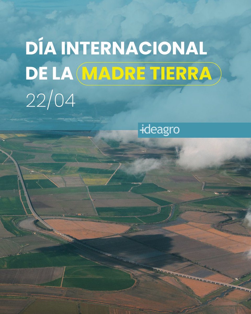 💚🌍 Hoy es el #DíaInternacionalDeLaMadreTierra y en #IDEAGRO lo conmemoramos reafirmando nuestro compromiso con una #agricultura #sostenible e innovadora.

A través de la #investigación protegemos los #suelos, los #cultivos y el #planeta. 

#somosIDEAGRO #IDEAGROteam