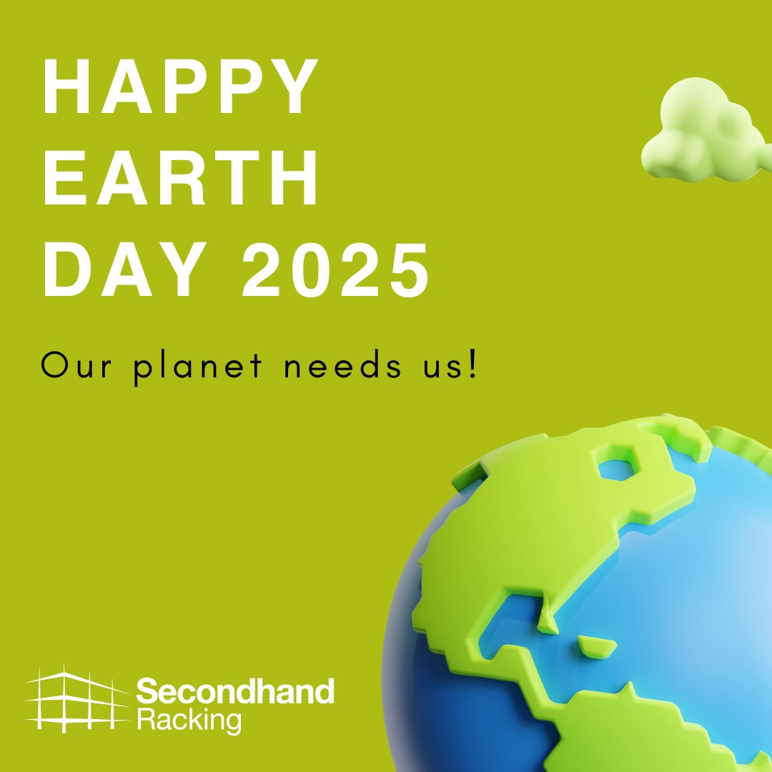 SH_Racking's tweet photo. 🌍 Happy #EarthDay!

Today’s all about taking steps—big and small—to protect our planet. One of the easiest and smartest ways your business can make a difference is choosing used pallet racking? https://t.co/QZ5kPbcSLU
