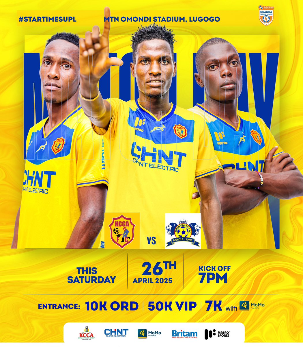 We are back in the <a href="/UPL/">StarTimes Uganda Premier League</a> this weekend. Come on Cityzens 💛💛💛💛

#KCCAFC #KCCAMBA #StarTimesUPL