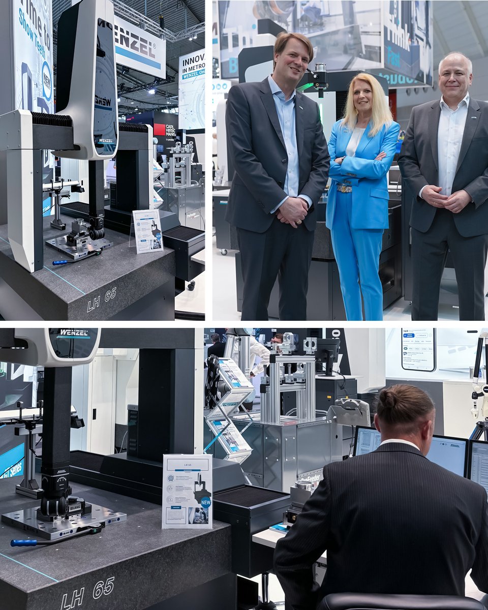Control_Messe's tweet image. #Control2025 &quot;Our highlights: The new LH-S impresses with its compact construction, maximum precision &amp;amp; sustainable design. The LH Hybrid combines 4-axis gear measuring technology with CMM flexibility. Innovation &amp;amp; efficiency!&quot; Dr. Heike Wenzel, Managing Director @WENZELGROUP