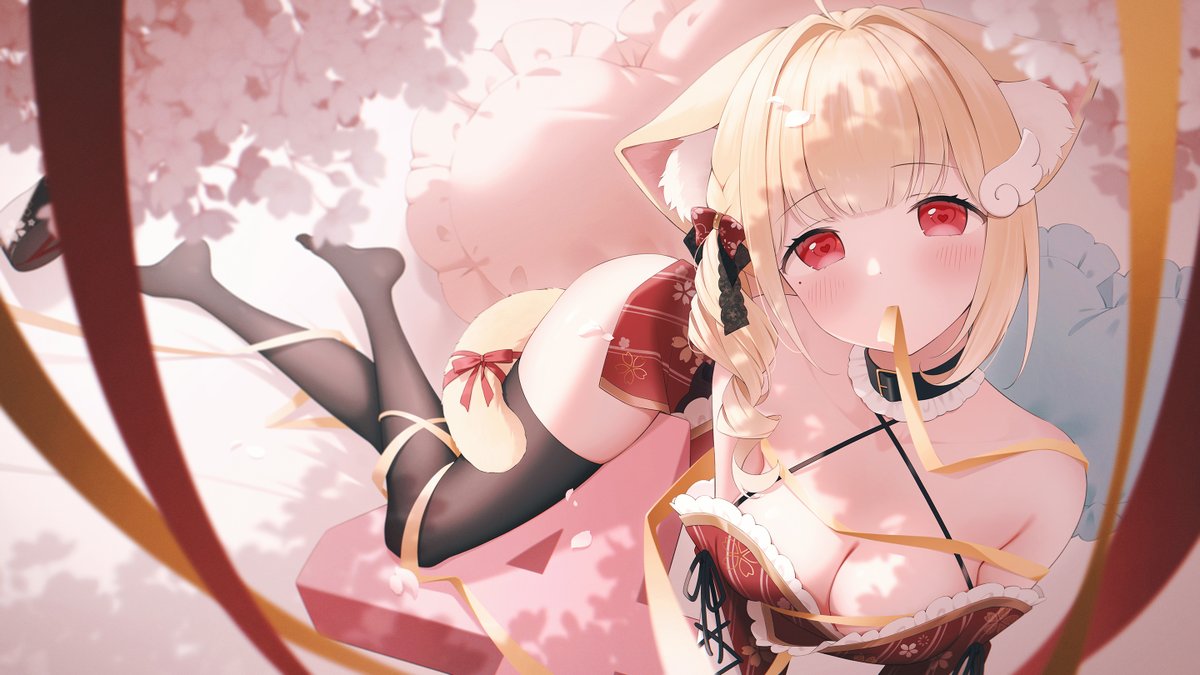 ＼ commission work ／
猫羽かりんさんの4周年お祝いイラストを描かせていただきました！
4周年おめでとうございます！
#かりにゃ～と 
🙏✨ <a href="/tachibana_aoaka/">橘アオ</a> / <a href="/necoma_kemo/">猫羽かりん🐱💋</a>