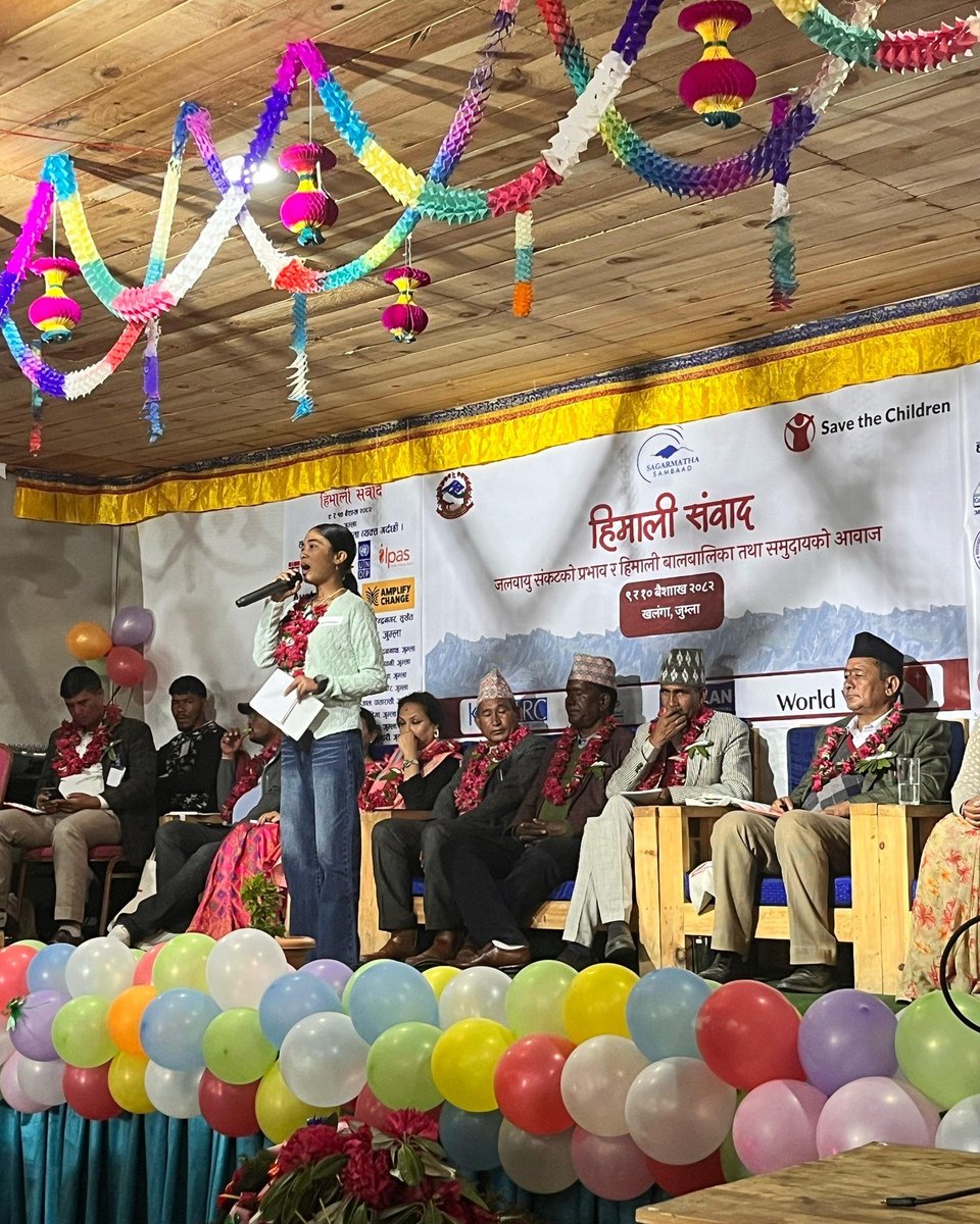 Saurav Dhakal (@dhakalsaurav) on Twitter photo Powerful event amplifying children’s voices in climate justice! Just a thought—could we swap balloons for eco-friendly decor next time? <a href="/SC_Nepal/">SavetheChildrenNepal</a>
Balloons often harm nature. Let’s align celebration with sustainability. <a href="/S_Sambaad/">Sagarmatha Sambaad</a> #EarthDay #ClimateSmartChoices Powerful event amplifying children’s voices in climate justice! Just a thought—could we swap balloons for eco-friendly decor next time? <a href="/SC_Nepal/">SavetheChildrenNepal</a>
Balloons often harm nature. Let’s align celebration with sustainability. <a href="/S_Sambaad/">Sagarmatha Sambaad</a> #EarthDay #ClimateSmartChoices
