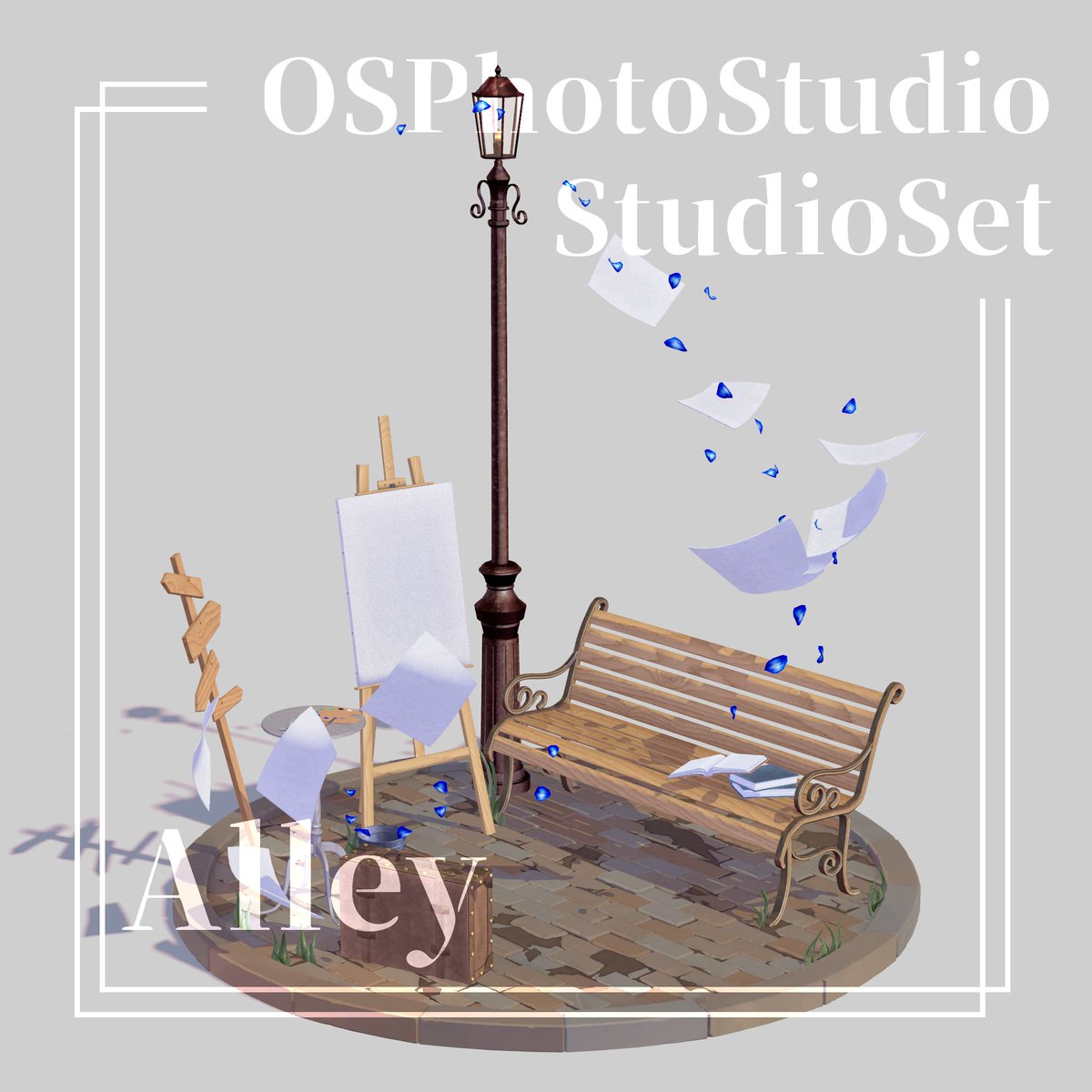 OtogiSiori's tweet image. OSPhotoStudioのスタジオ、Alleyの販売を開始しました💼
Vketなどの展示イベントでブースとして使用(入稿)することを許可しているモデルとなります。
展示や撮影、ワールド制作時など幅広い場面でご活用ください！
otogisiori.booth.pm/items/6829256