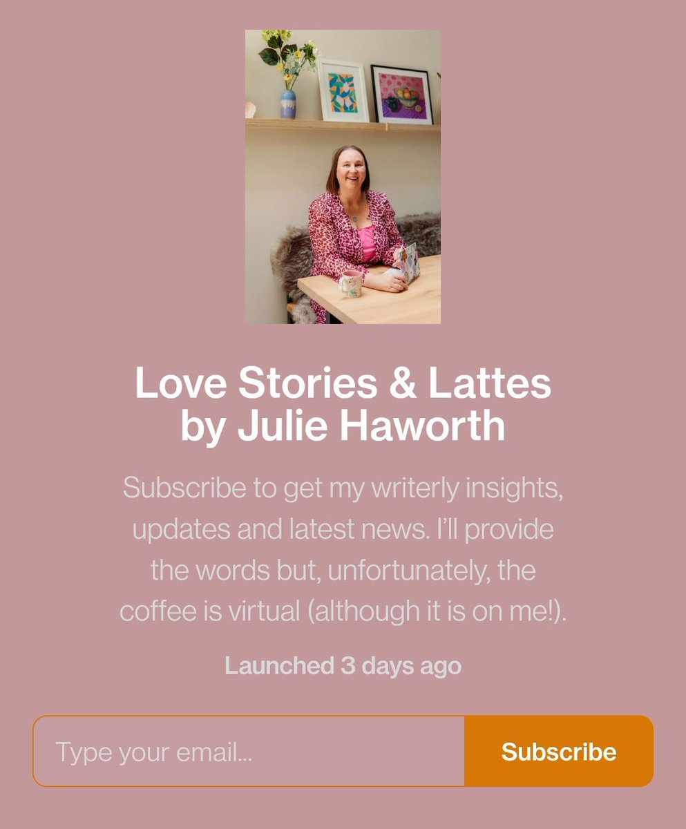 Julie Haworth (@jhaworthauthor) on Twitter photo Have you signed up to my author newsletter? ❤️📚 I'll be sharing all of my latest news, along with content you won't see anywhere else on my Substack so, if newsletters are your thing, hit the subscribe button! ❤️📚 <a href="/RNAtweets/">Romantic Novelists' Association</a> #TuesNews
juliehaworth.substack.com Have you signed up to my author newsletter? ❤️📚 I'll be sharing all of my latest news, along with content you won't see anywhere else on my Substack so, if newsletters are your thing, hit the subscribe button! ❤️📚 <a href="/RNAtweets/">Romantic Novelists' Association</a> #TuesNews
juliehaworth.substack.com