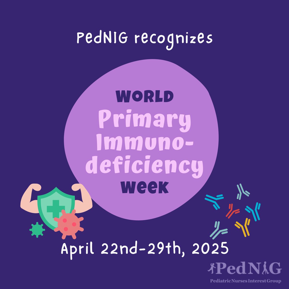 🌟 This week is World Primary Immunodeficiency Week 🌟

Read the full caption here: instagram.com/p/DIvnd0OON9H/…

#PedNIG #WorldPIWeek #PrimaryImmunodeficiency #InbornErrorsOfImmunity #SCIDAwareness #ImmunologyAwareness #PediatricImmunodeficiency