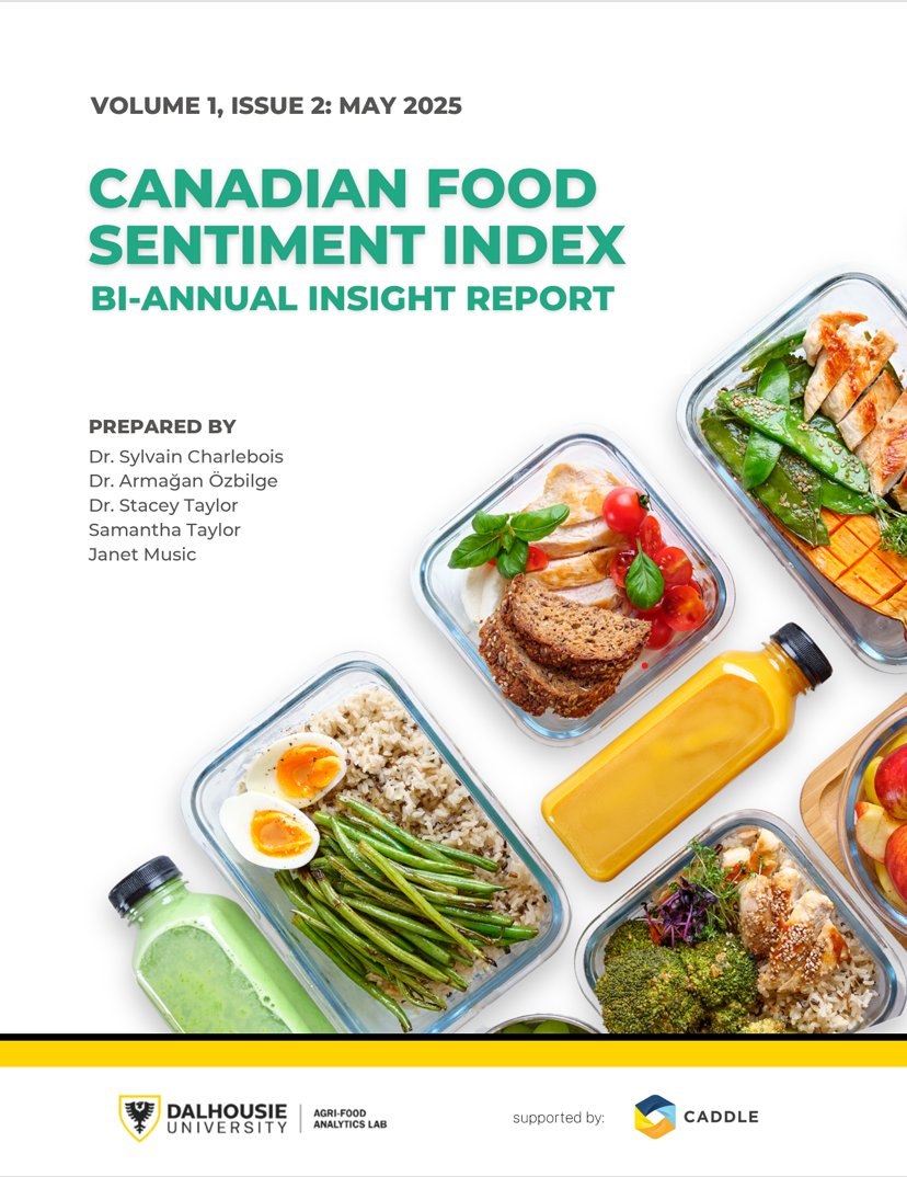 The Agri-Food Analytics Lab at Dalhousie University, in partnership with <a href="/CaddleCanada/">Caddle</a>, will release the second issue of the Canadian Food Sentiment Index (CFSI) on Tuesday, May 6, 2025.

This bi-annual report offers a timely and data-driven snapshot of Canadian attitudes toward
