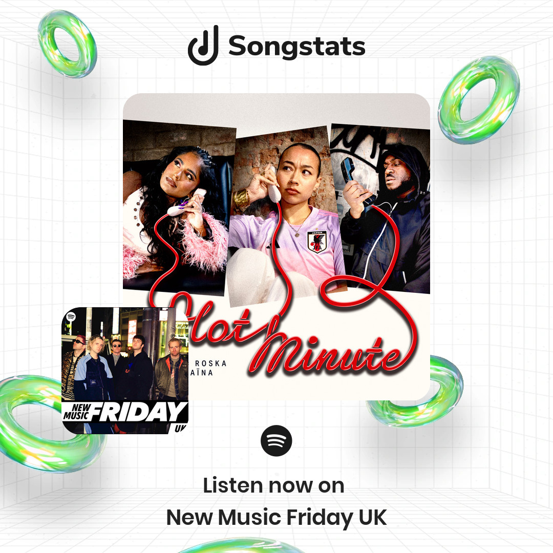 Songstats (@songstatsapp) on Twitter photo <a href="/RoskaOfficial/">ROSKA Roska roska</a> Woohoo!! Your track "Hot Minute" got added to the editorial playlist 'New Music Friday UK' with over 893K Followers on Spotify! Discover even more awesome insights on the Songstats App. <a href="/RoskaOfficial/">ROSKA Roska roska</a> Woohoo!! Your track "Hot Minute" got added to the editorial playlist 'New Music Friday UK' with over 893K Followers on Spotify! Discover even more awesome insights on the Songstats App.