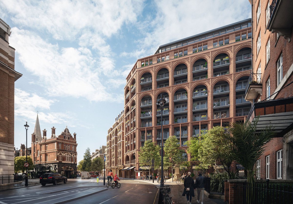 Currently under construction near Victoria Station. The architects (DSDHA) have drawn on the great American architect Henry Richardson in crafting a high-rise street architecture that will cohere with the fabric of Victorian London.