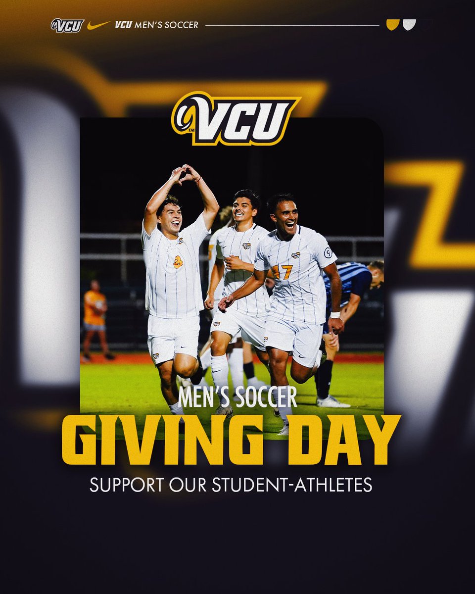 It's Giving Day, which is a chance to directly support our student-athletes!⚽️

Donate here:
🔗 tinyurl.com/5n69um7j

#LetsGoVCU
