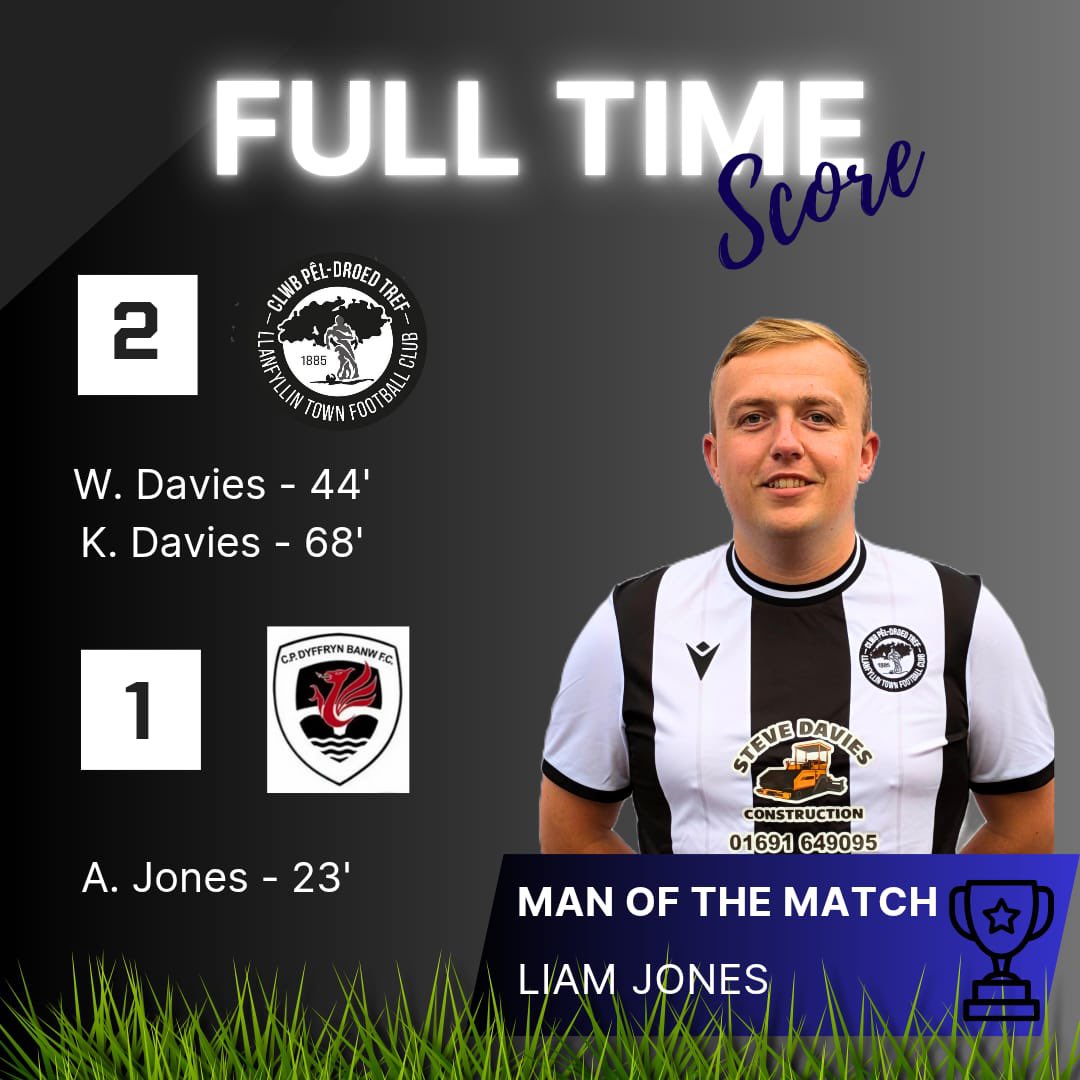 A fantastic three points at Cae Morfa yesterday.

#MMPCentralWalesLeagueNorth | #UpTheTown!⚫️⚪️