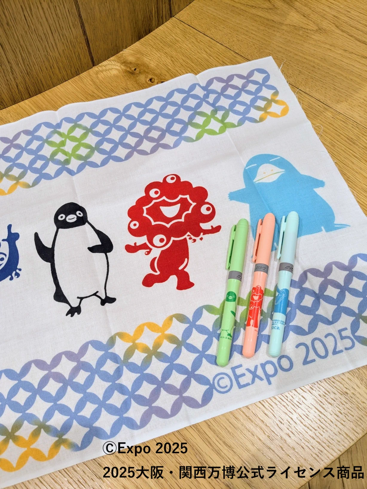 大阪万博 EXPO限定 ミャクミャク イコちゃん Suicaのペンギン てぬぐい TRAINIART（トレニアート）【公式】 on X: 