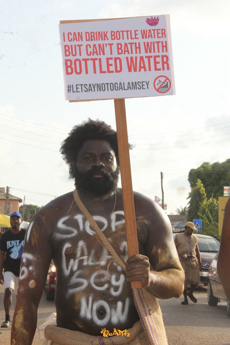 I can drink bottle Water but l can’t bath with bottled water. Galamsey is a national menace so we all need to add our voices to it #stopgalamseynow