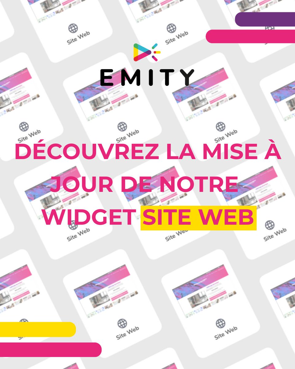 EmitySignage's tweet image. Le saviez vous ? 🖥️
Notre widget site web a récemment été amélioré ! Maitrisez l’actualisation de votre affichage et diffusez n'importe quel site : avec le mode ‘capture d’écran’.
Désormais, vous affichez un site de façon statique en définissant une fréquence de rafraîchissement.