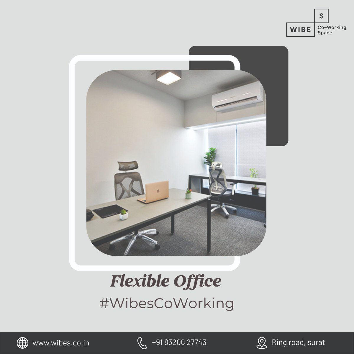 WibesCoworking's tweet image. Your office should fit your hustle — not the other way around.
Discover flexible workspaces at Wibes.
#WibesCoWorking #FlexibleOffice #SuratStartups #FutureOfWork