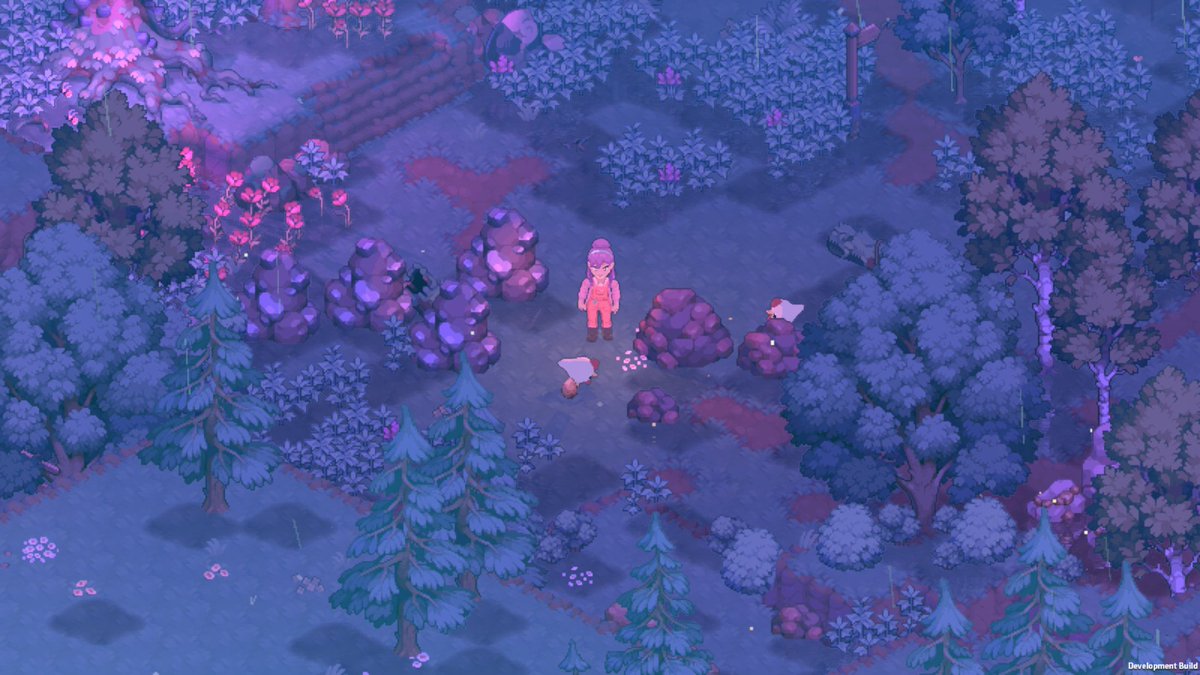 Chickens now lay eggs in our cozy farming game, but you may also get something else from them too...👀

#indiedev #gamedev #Moonfrost