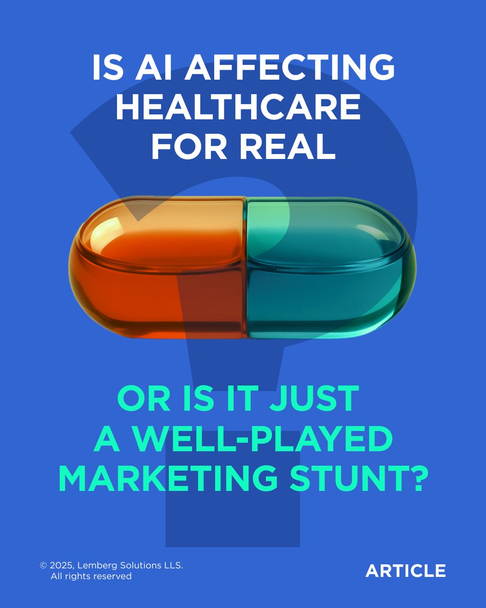 Is AI affecting healthcare for real, or is it just a well-played marketing stunt?

Find out in our article for <a href="/icthealth_NL/">ICT&health | NL</a> at icthealth.org/news/how-are-a…