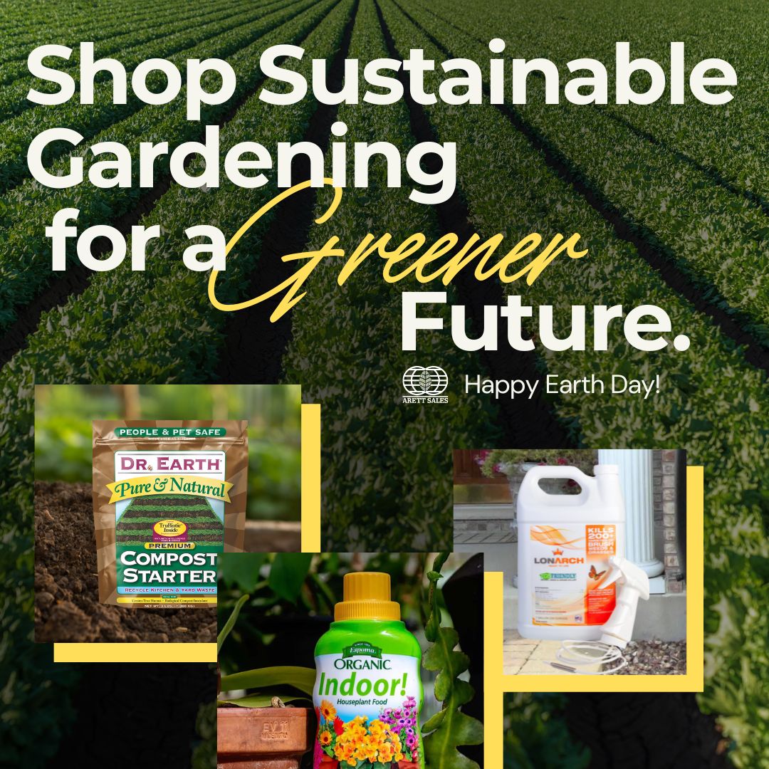 🌱 Happy Earth Day!At Arett, we support sustainable gardening with products like organic fertilizers, composters, and eco-friendly tools. Let’s make a greener world—together 🌍

#EarthDay2025 #SustainableGardening #EcoFriendly #GreenRetail #ArettSales #LawnAndGardenDistributor