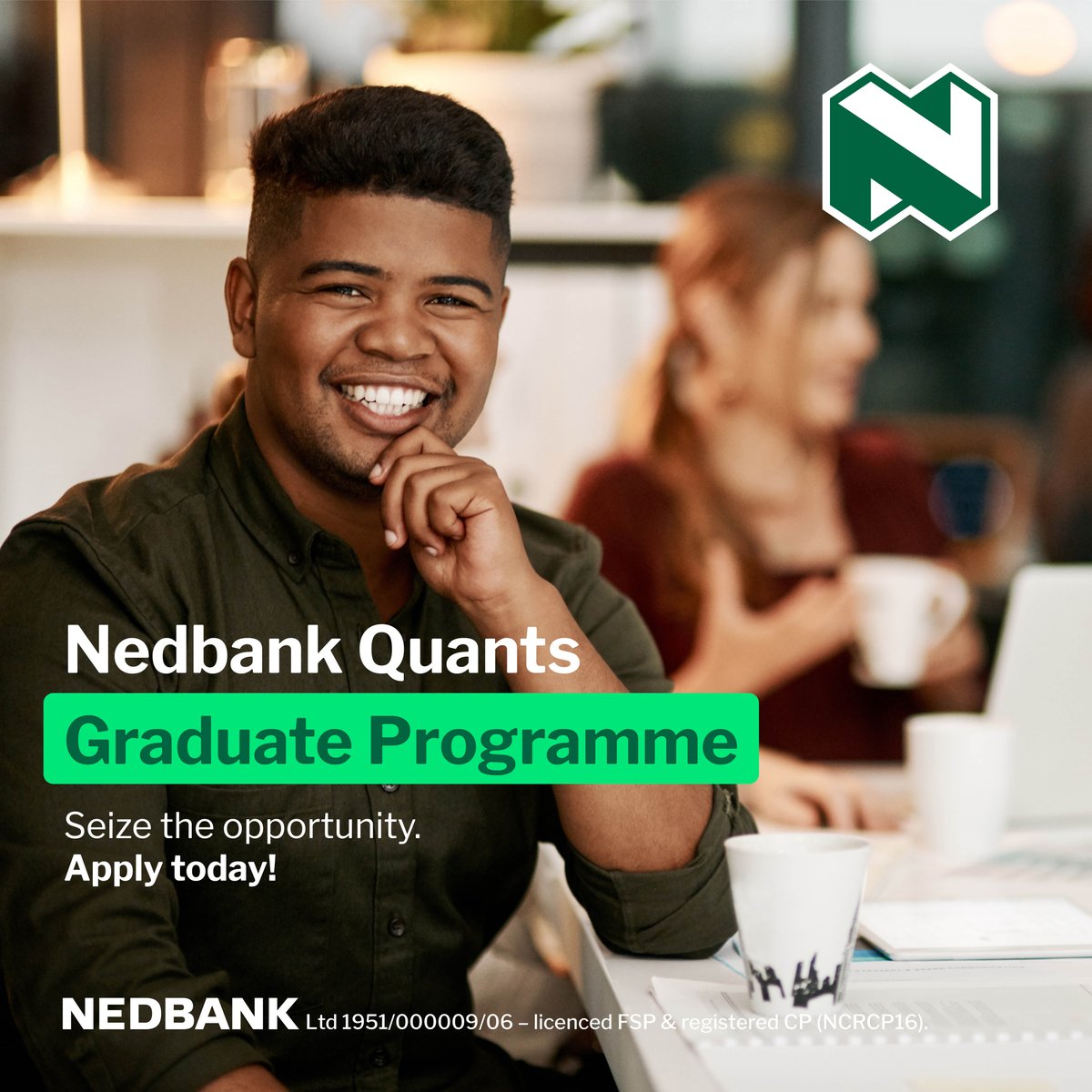 Are you an honours or master's student excelling in a STEM qualification? 

Then this is your opportunity to develop advanced financial expertise within the banking industry. 

Join the Nedbank Quants Graduate Programme!
Apply now: ow.ly/z7Z050VAHwH