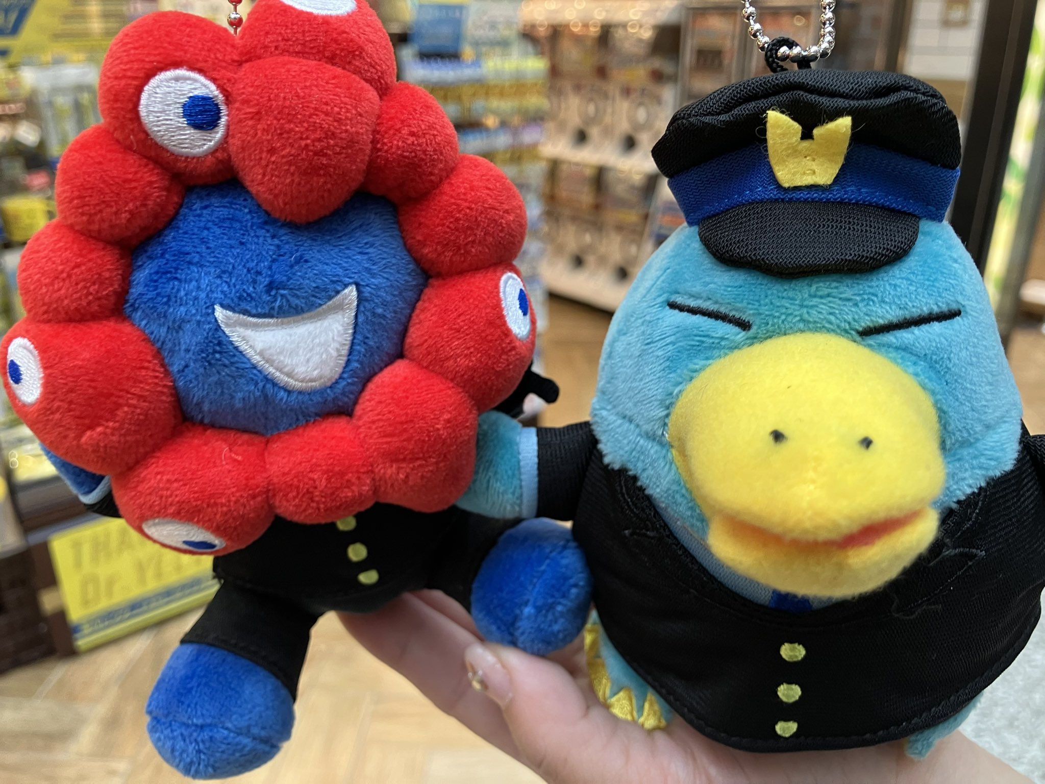 EXPO2025ミャクミャク＆カモノハシのイコちゃん駅員さん ぬいぐるみセットS EXPO2025 ミャクミャク 【カモノハシのイコちゃん】 駅員さん