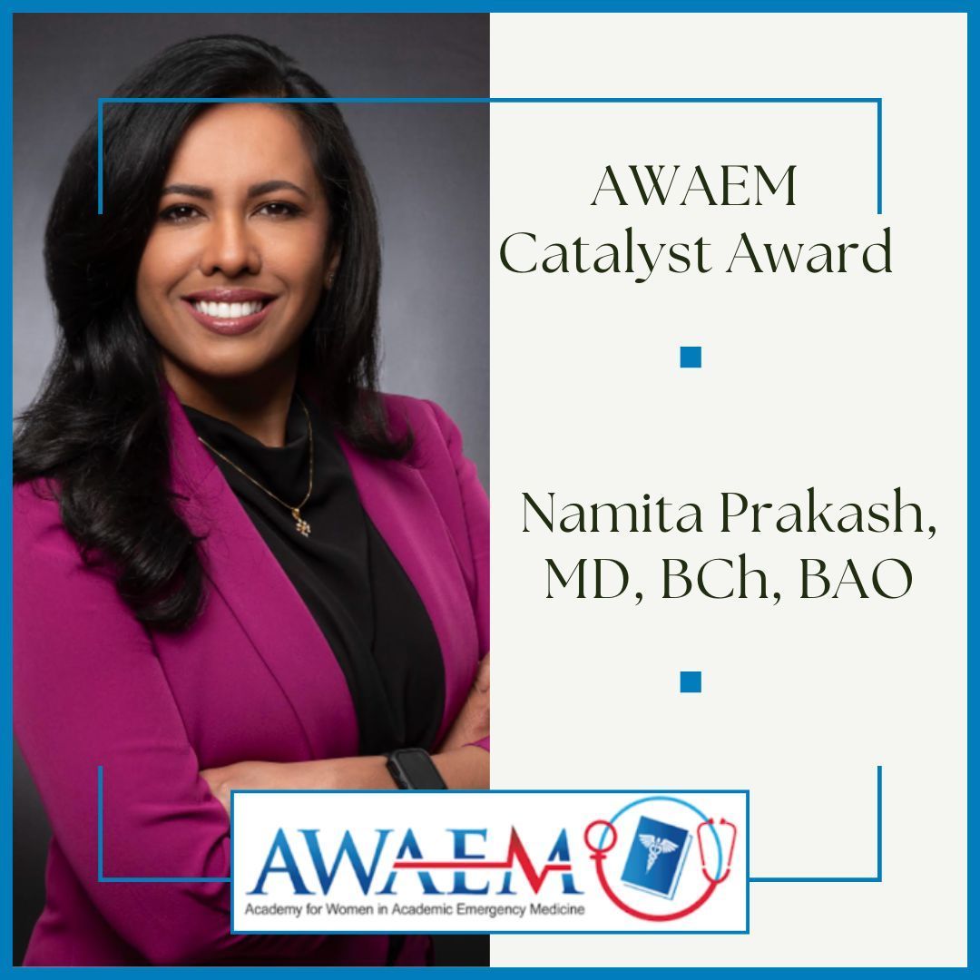 Congratulations to Dr. Namita Jayaprakash, AWAEM's 2025 Catalyst Award recipient!

#AWAEM #SAEM #WomeninEM #WomeninMedicine