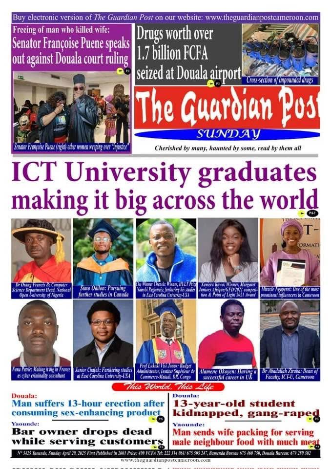 The Guardian Post newspaper highlights the global success of our ICT-U graduates, showcasing alumni who excel in academia, cybersecurity, entrepreneurship, and leadership roles around the world.