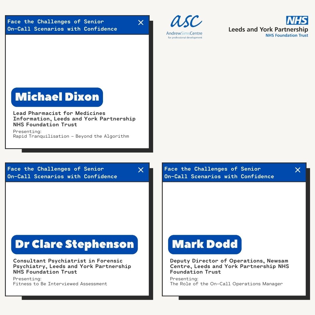 Face the Challenges of Senior On-call Scenarios with Confidence
Monday 12th May 2025
Park Plaza Leeds

The workshop includes talks and case discussion that aim to cover many of the more interesting potential situations to leave you better prepared for the night ahead.