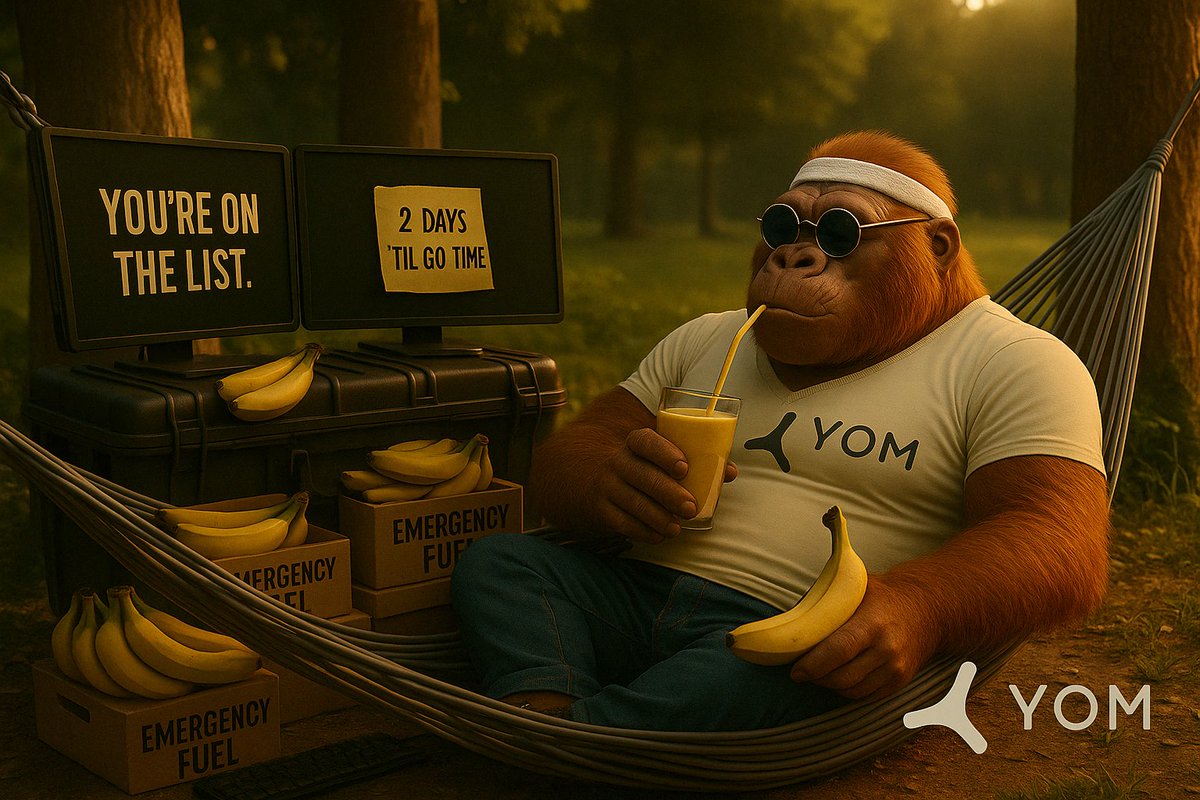 Walter’s hanging around. 
Still time to chill, but not for long.

2 days til the node doors swing open.
If you're on the allowlist. 

🍌 Get ready. 

#YOM #NodeSale #Web3Gaming #DePIN